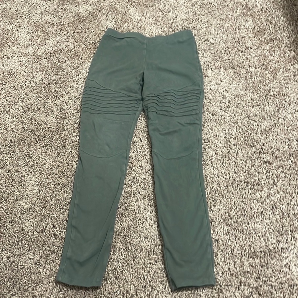 These are a little bit darker than sage green and very soft nice material!